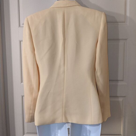 Rena Rowan Vintage 80's/90's Pastel Yellow Blazer - Picture 2 of 3